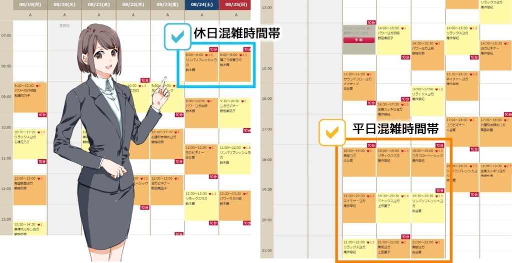 混雑時間帯